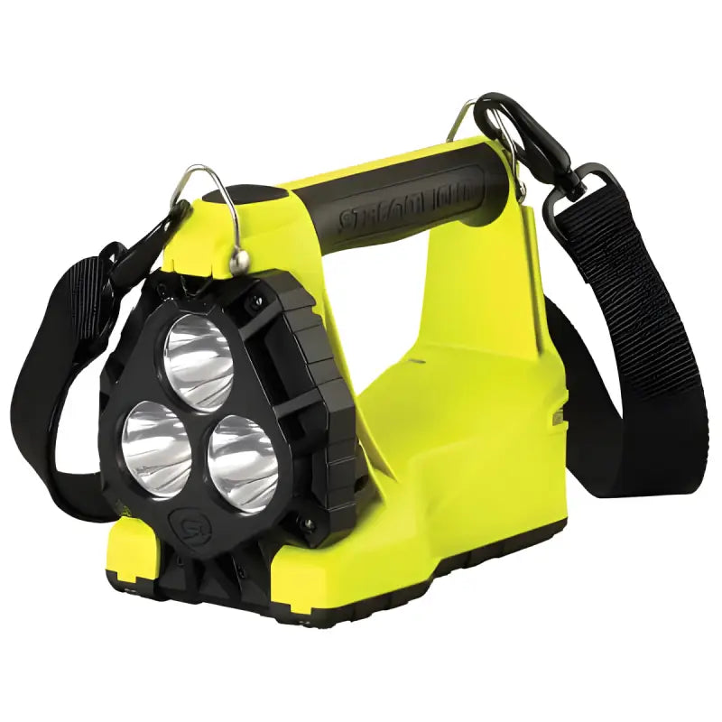 High-visibility yellow LED spotlight with quick release shoulder strap from VULCAN 180 LANTERN