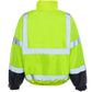 High-visibility yellow UHV563 HiVis Bomber Jacket with reflective stripes and Teflon protector