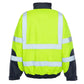 High-visibility yellow UHV887 HiVis Warm 3-in-1 Jacket with reflective stripes and lining