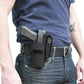 Hip holster with a handgun and mag pouch in the Combo Holster for Sig Sauer