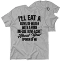 Humorous graphic safety yellow t-shirt displayed on Opinion Of Me Safety Yellow T-Shirt