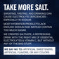 Orange Electrolytes hydration product featuring electrolyte powder for staying hydrated with high sodium