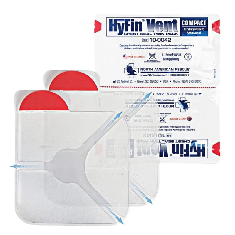 HyFin Vent Chest Seal in Waterproof 6000 Series First Aid Kit for chest wounds