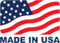 American flag logo with MADE IN USA text for Bored Paracord brand product White