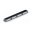 Illuminated black LED light bar on Feniex Quantum 2.0 400 Stick Light for first responders