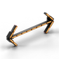 Illuminated double-headed arrow on Feniex Quantum Arrow Board for first responders