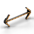 Illuminated double-headed arrow on Feniex Quantum Arrow Board for first responders
