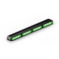 Illuminated green LED light bar on Feniex Quantum 2.0 Stick Light for first responders