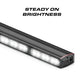 Illuminated LED light bar on Feniex Fusion Work Light for enhanced visibility