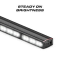 Illuminated LED light bar on Feniex Fusion Work Light for enhanced visibility