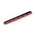 Illuminated red LED light bar on Feniex Quantum 2.0 Stick Light for first responders