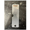 Frosted plastic bookmark with hole for In&Out GOAT Firefighter Swipe Tool use