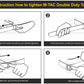 Instructions for tightening the M-Tac Double Duty Tactical Belt in four easy steps