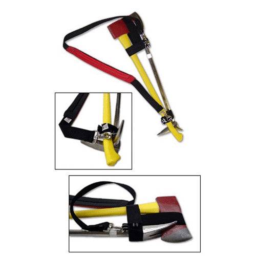 Heavy Duty Firefighter Iron Strap with Padded Shoulder for transporting essential gear comfortably and securely.