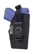 Black nylon IWB holster kit with belt clip, fits Beretta, Mainstay Clipless IWB design