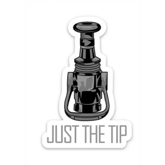 JUST THE TIP- Helmet decal - Chief Miller Apparel