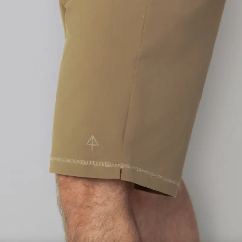 Khaki Carrier Shorts Mk.II with concealed carry design from Arrowhead Tactical Apparel