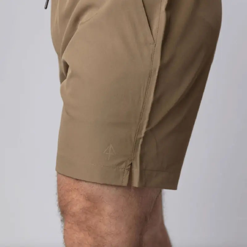 Khaki Carrier Training Shorts Mk.II with 5-inch inseam, ideal for concealed carry and training