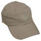 Khaki Adjustable Twill Cap featuring an embroidered buffalo logo design