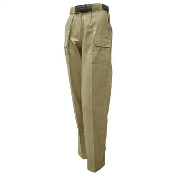 Khaki cargo Tag Safari Six Pocket Congo Pants for Women with belt for versatile style