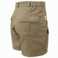 Khaki Pro Hunter Shorts for Men featuring multiple pockets and button closures