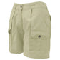 Khaki Cargo Shorts with Pleated Front and Side Pockets for Professional Hunter Shorts