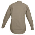 Khaki Long-Sleeve Button-Up Trail Shirt for Women, essential outdoor gear for safari