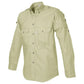 Khaki Military Shooter Shirt for Men, inspired by safari style with chest pockets