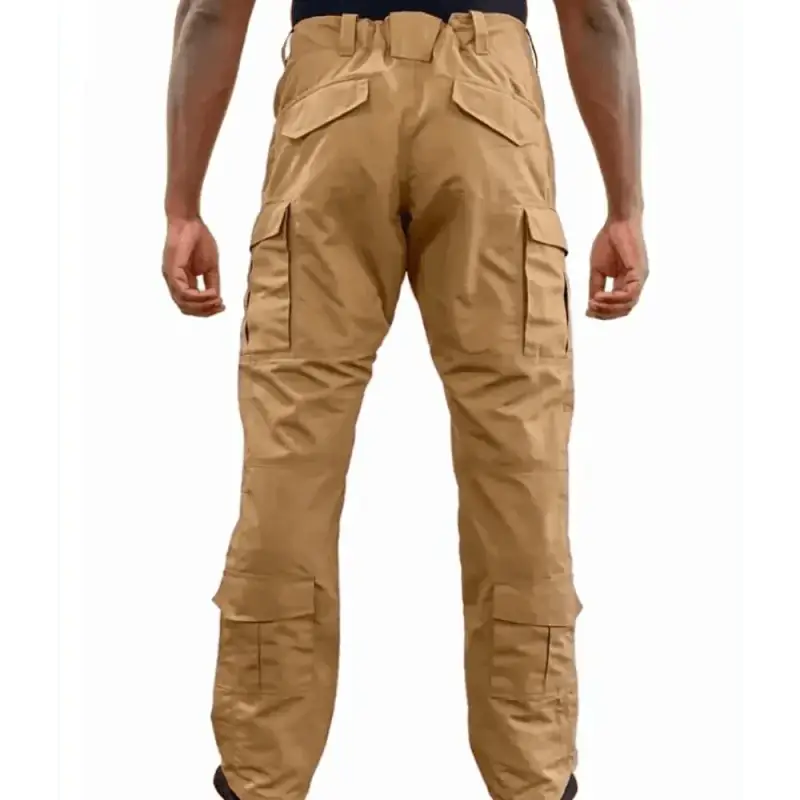 Khaki Operator Tactical Pants featuring multiple magazine pockets for enhanced utility