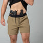 Khaki Carrier Training Shorts with dual gun holsters for tactical use and retention belt