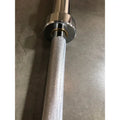 Knurled chrome SFE 7 Ft Olympic Barbell for first responders and firefighters training