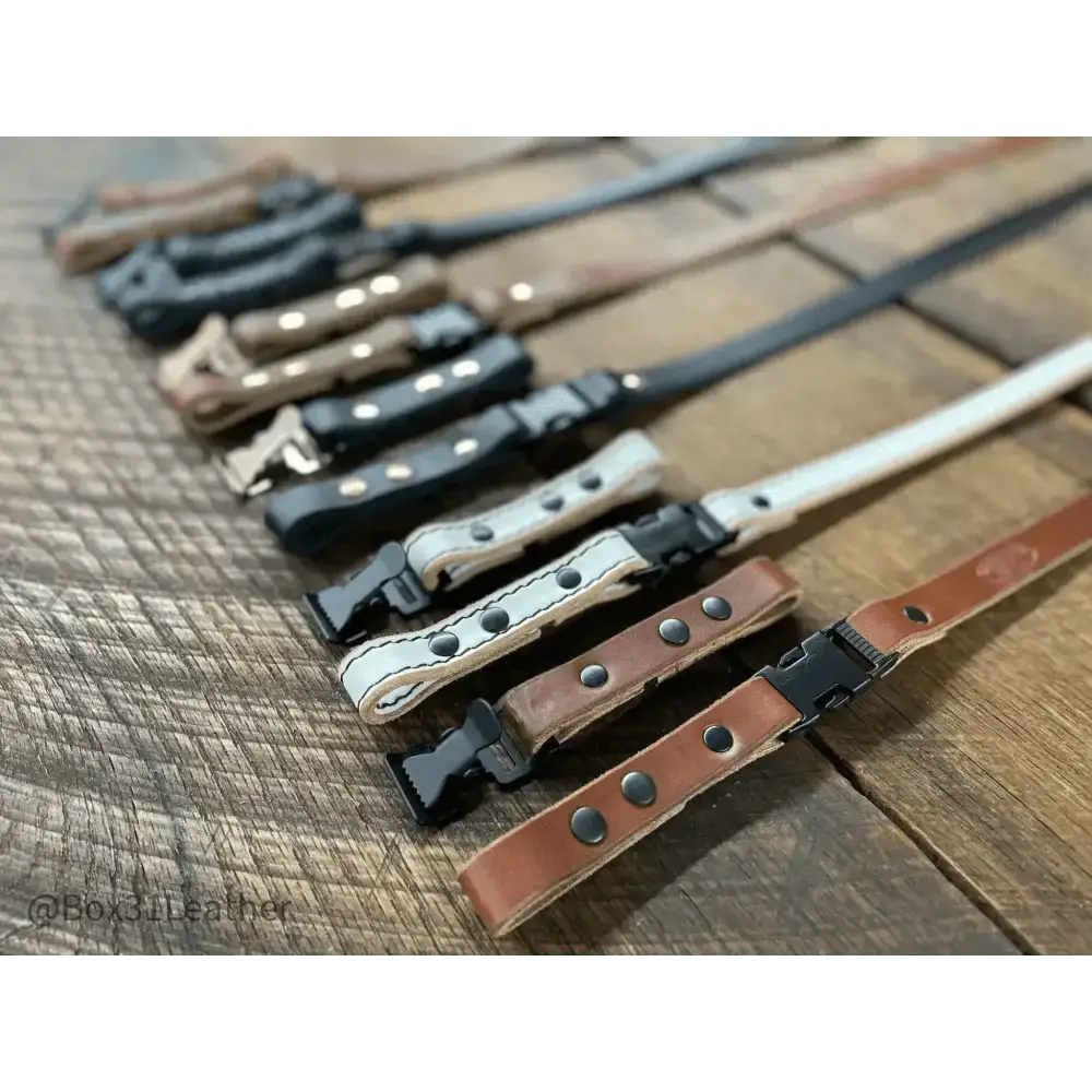 Leather Chin Straps- Smooth - Chief Miller Apparel