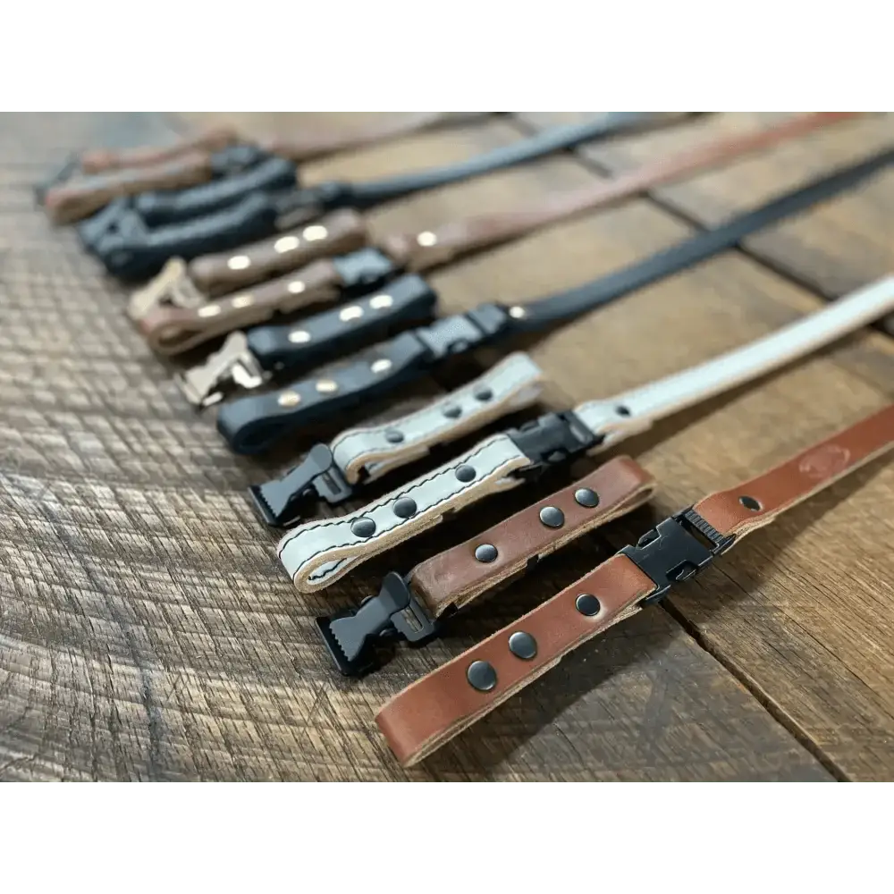 Leather Chin Straps- Smooth - Chief Miller Apparel