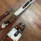 Genuine Hair On Radio Strap Set with Leather and Cowhide Camera Strap and Holster