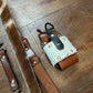 Genuine Hair On Radio Strap Set with Leather and Cowhide Camera Strap and Holster