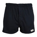 Black athletic shorts with elastic waistband from Leopard Boxer Shorts 4 Pack for Men
