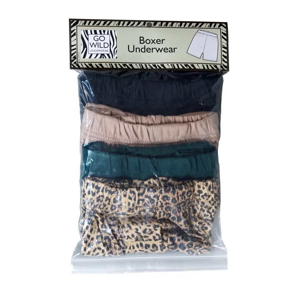 Leopard Boxer Shorts 4 Pack for Men - Chief Miller Apparel