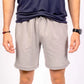 Light gray Carrier Shorts - Chalk Grey 8’’ with patented carrier retention waistband