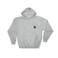 Light gray sport grey DNA hoodie with small embroidered logo on chest