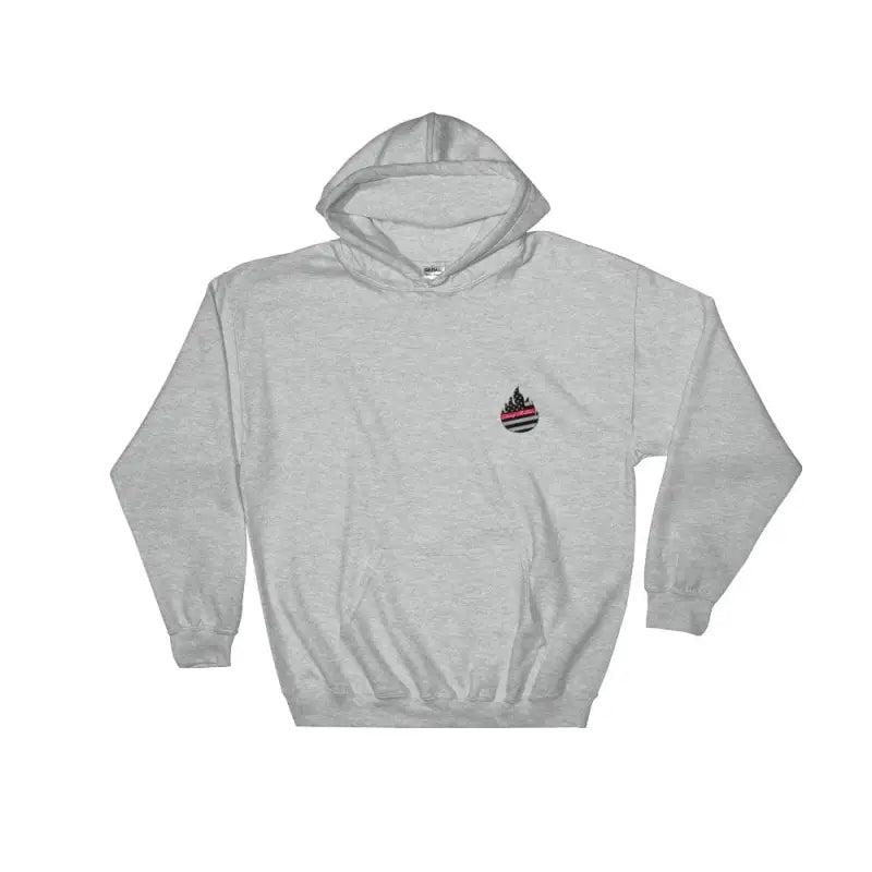 Light gray sport grey hoodie with embroidered logo for the Fire Alarm - Hoodie