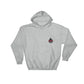 Light gray Chief Miller Hazmat hoodie featuring a small flame logo on the chest