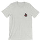 Light gray t-shirt with flame logo, part of Snake On A Stick collection