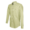 Light khaki Adventure Safari Shirt for Men with long sleeves and chest pockets for essentials