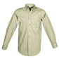 Light khaki Trail Shirt for Men with chest pockets and long sleeves for first responders