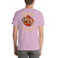 Light purple Engine 19 Short-Sleeve Unisex T-Shirt with firefighter emblem design