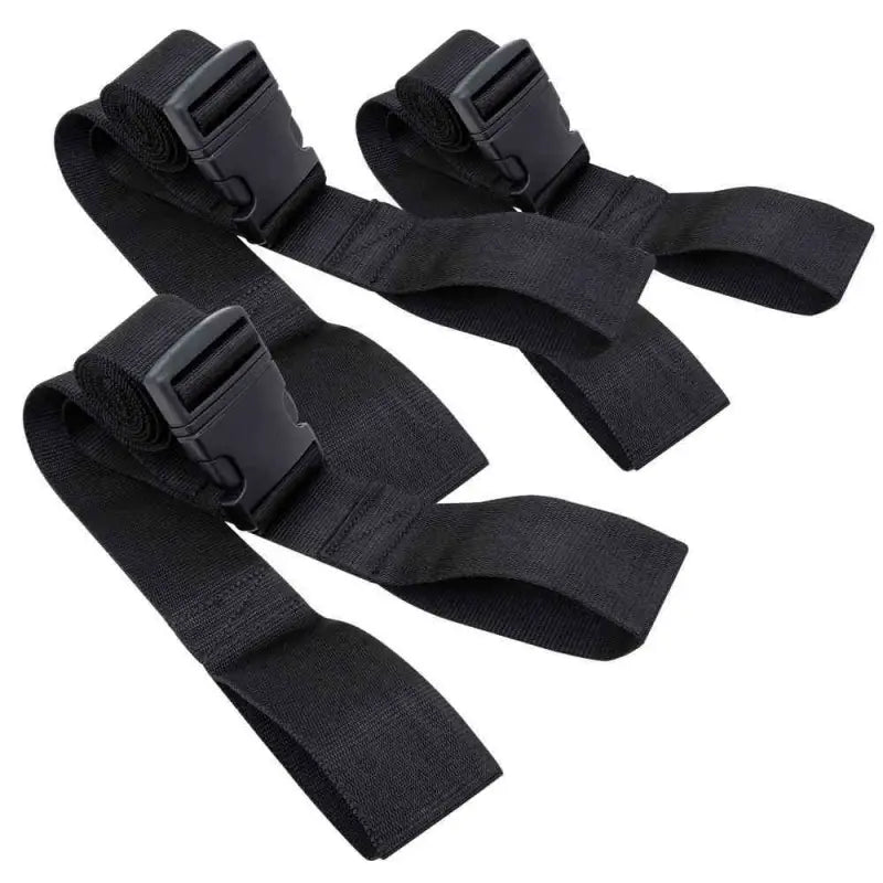 Black nylon straps with plastic buckle fasteners for LINE2design Backboard Spine Board