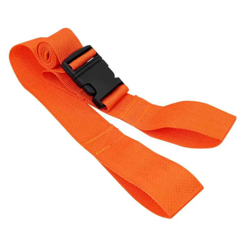 Bright orange LINE2design Backboard Spine Board Straps with black plastic buckle