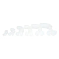 White fluffy clouds in a row above LINE2design Berman Oral Airway Kit packaging