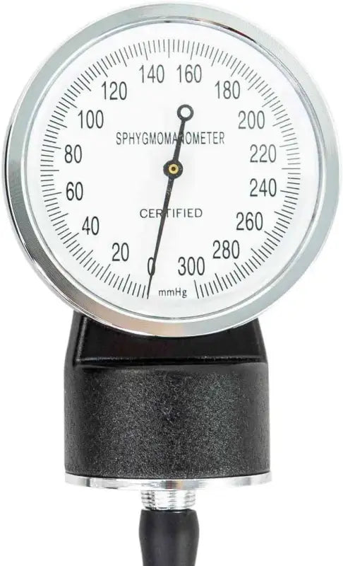 Medical sphygmomanometer gauge with black rubber bulb for Line2design Blood Pressure