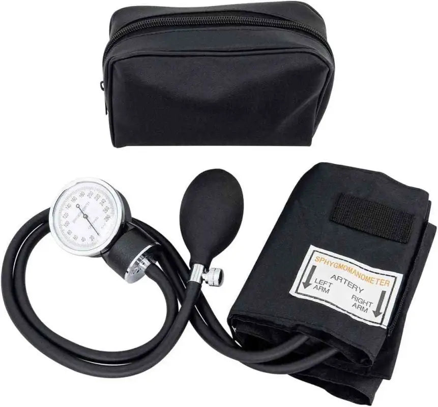 LINE2design Blood Pressure Monitor with cuff and case, School Safety Deluxe Aneroid Sphygmomanometer